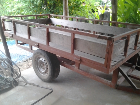 ขายตามสภาพเทเลอร์ยาว3เมตรกวาง1.60ซ.มติดกับรถไถ45แรงคูโบต้าเฟื่องท้ายรถยนต์