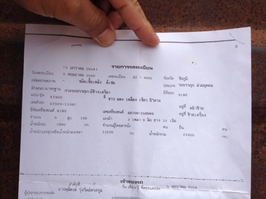 ขาย 10 ล้อ ล่อง KT920 คัสซีสวยมาก  เครื่องแน่นไม่มีไอ ยกหัวF18 ใส่