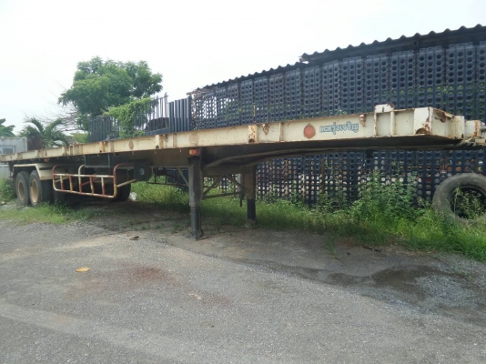 หางพื้นเรียบ RCK ยาว12เมตร มีล็อคตู้ ยางใหม่