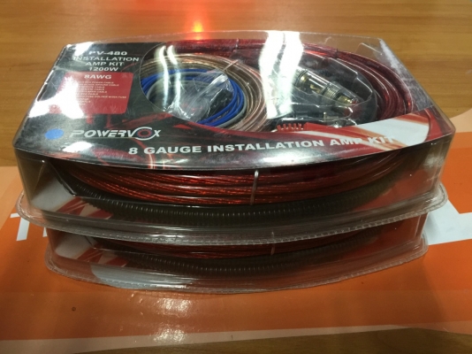 ขายชุดสายไฟเครื่องเสียงรถยนต์ยี่ห้อ POWERVOX รุ่น PV-480