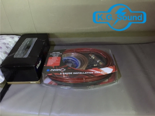 ขายชุดสายไฟเครื่องเสียงรถยนต์ยี่ห้อ POWERVOX รุ่น PV-480