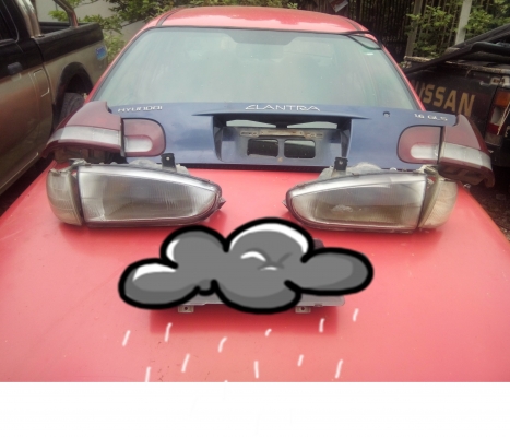 ชุดไฟหน้าไฟท้าย ฮุนไดอีเรนตร้าท้ายแอว