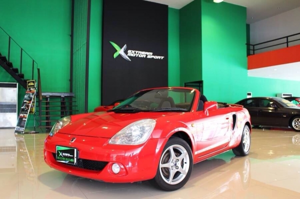 ขาย TOYOTA MR S ไมเนอร์เชน เกียร์ธรรมดา 6 สปีด ตัวสุดท้าย สีแดงเดิมๆ หลังคาผ้าใบสมบูรณ์ ท่อคู่ TTE แท้จากนอก รถดูแลเซอร์วิทย์โดย Extream Motor Sport พร้อมรับประกันหลังการขายเซอร์วิทย์ฟรีทุกกรณี 3 เดือน ราคา 899,000