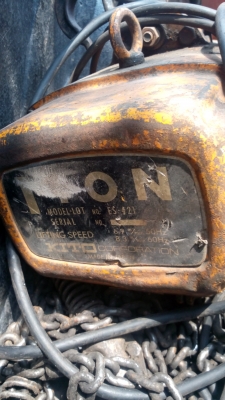 ขาย !! รอกโซ่ไฟฟ้า1ตัน3สาย KITO พร้อมใช้งาน สภาพสีเดิมๆ