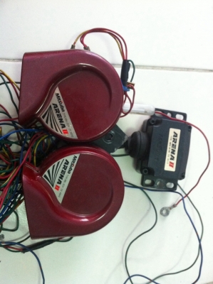 Mitsuba ARENA II แตร2เสียง พร้อมกล่องรีเลย์ มือ2 ญี่ปุ่น