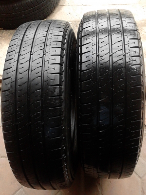 195R14 MICHELIN AGILIS  ยางสวย ดอกหนา ไม่มีปะ มี 2 เส้น โทร.081-427-3941