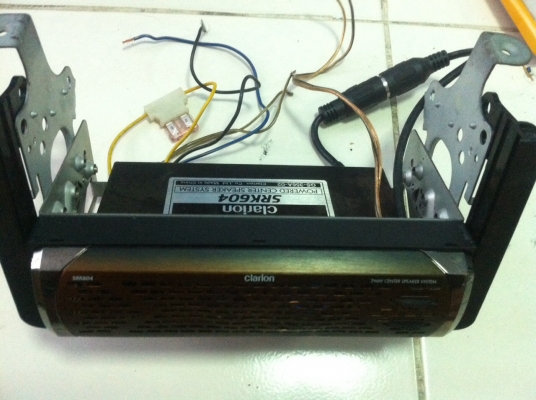 ลำโพงCENTER 1DIN Clarion SRK604 อุปกรณ์ครบ มีเพาเวอร์ มือ2 ญี่ปุ่น