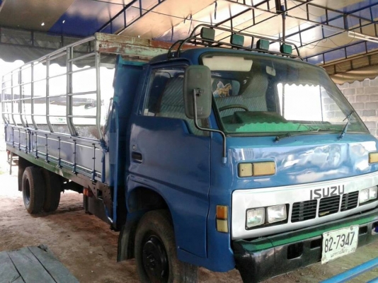 ขาย6ล้อกลาง บรรทุก อีซูซุ110 ยาว5.30เมตร แชชซีสวย พ.เพาเวอร์ พื้นเหล็ก พร้อมคอกเสริมข้าง ภายในสวย