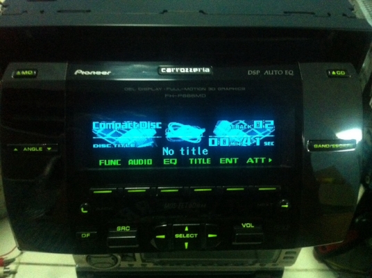 Pioneer FH-P666MD CD MD AUX คุมกล่องCD สไลไฟฟ้า กราฟฟิก สภาพสวย มือ2 ญี่ปุ่น