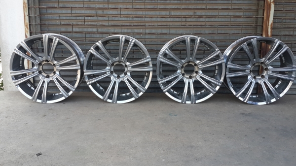 ขอบ 22 โครเมี่ยม 6 รู ครบชุด 4วง