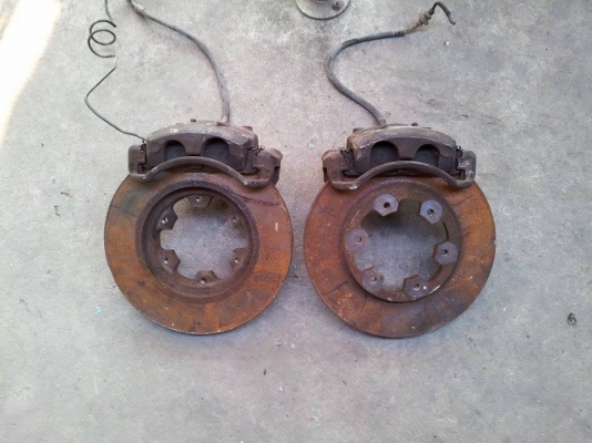 จานคาลิปเปอร์ Terrano I สองพอร์ตจาน280mm.