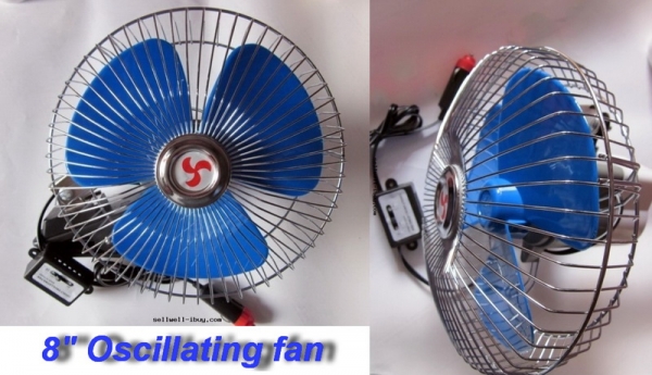 พัดลมสำหรับใช้ในรถยนต์ 8" นิ้ว 24 volt