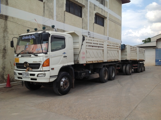 ขายรถพ่วง 22 ล้อ แม่ลูกดั้ม hino megaFM 320 แรงม้า