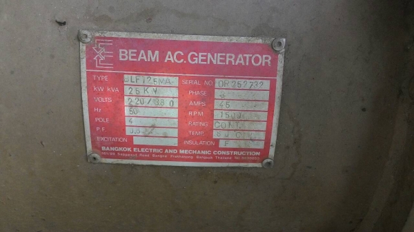 เครื่องปั่นไฟ 25 K+w เครื่องยนต์ John Deere