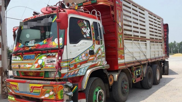 รถสิบล้อ Isuzu DECA 320 คอกเกษตรดั้มเหล็ก  แม่ลูก ปี50 รถสวยพร้อมใช้งาน ราคาต่อรองได้