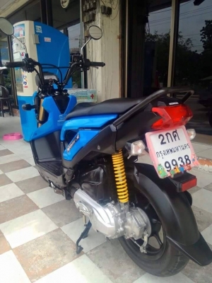 รถเพียง 9 เดือน Zoomer X ปี 2557 สีน้ำเงิน ดำ รถสวยนางฟ้าสุดๆ ขับดีมากมาย