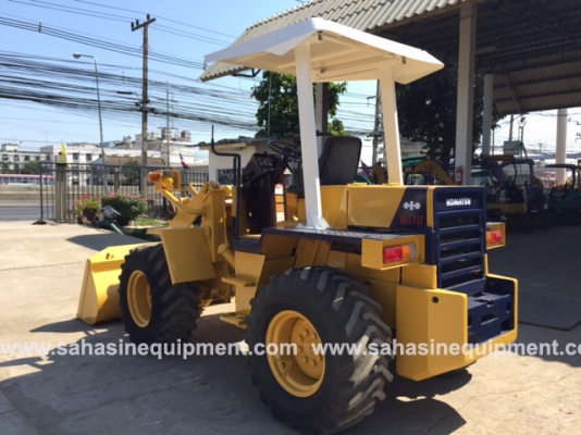 รถตัก ยี่ห้อ KOMATSU รุ่น WA70-1 S/N 12206 นำเข้า บจก.สหสินอีควิปเม้นท์ โทร.081-5851880, 02-5168100-1 www.sahasinequipment.com