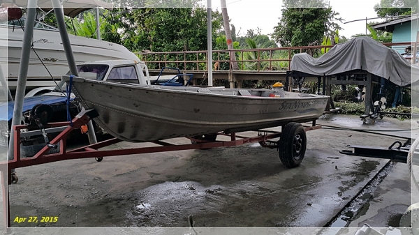 ขายเรืออลู 420+Trailer ราคา 42,000 บาท