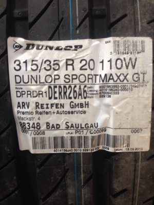 ล้อแม็ก M + ยาง DUNLOP R 20 ทั้งชุด
