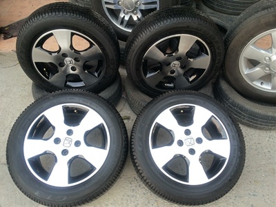 ขายล้อแม็กHONDA  4รู100 ขอบ15 ยางปี12  4 ล้อ