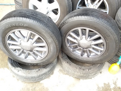 ขายล้อแม็กISUZU All New ขอบ16สีกัล ยาง215/65/16 ปี13 4 ล้อ