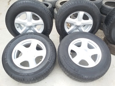 ขายล้อแม็กISUZU V Crossขอบ17ยางMICHERLINE ปี12 4 ล้อ