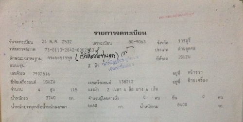 440000 อีซูซุเครน  ห้างแท้ สภาพร้อมใช้งาน