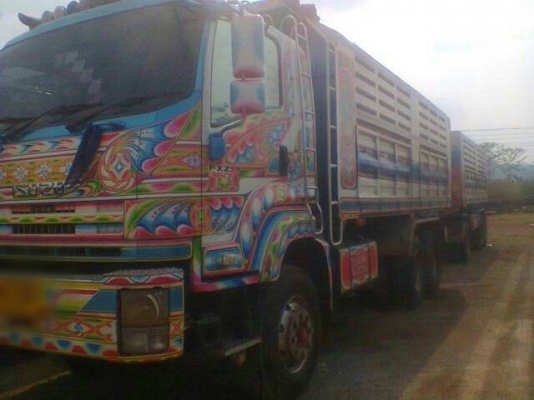 ขายรถพ่วง 22 ล้อ แม่-ลูก กระบะเหล็กดั้ม ISUZU 360 ปี.53 รถสวย ราคาย้อม 2600000 สนใจรีบจองด่วน