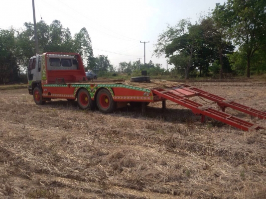 ขายรถบรรทุกสิบล้อเทเลอร์รถเกี่ยว HINO 1M เครื่องเดิม 220 แรง 2 เพลา ปี 37 รถเดิมๆ พร้อมใช้