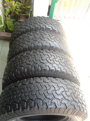 BF All USA. 265/75/16 ปี11 สวยๆ สภาพดี 1ชุด BF All USA. 265/75/16 ปี11 สวยๆ สภาพดี 1ชุด