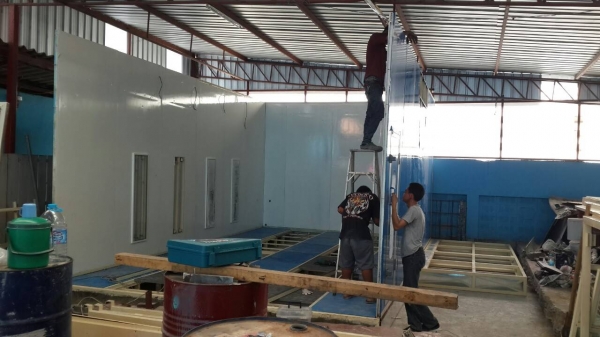 รับติดตั้ง ย้าย ห้องพ่นสี ลิฟท์ยกรถยนต์