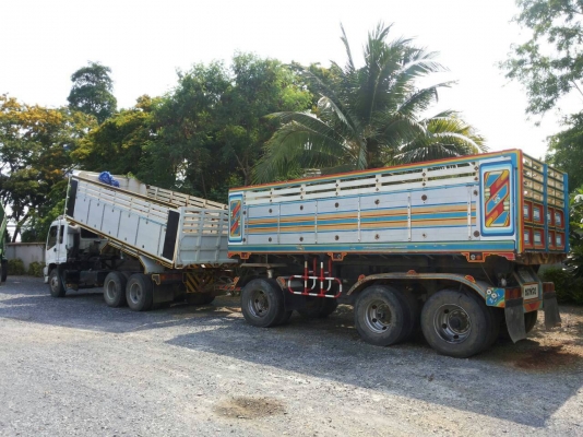 ขายถูก 2,250,000 บาทขายรถพ่วง ดั๊มแม่ ดั๊มลูก เอกสาร พร้อมโอนมือเดียว ออกห้าง วิ่งน้อย  157,000