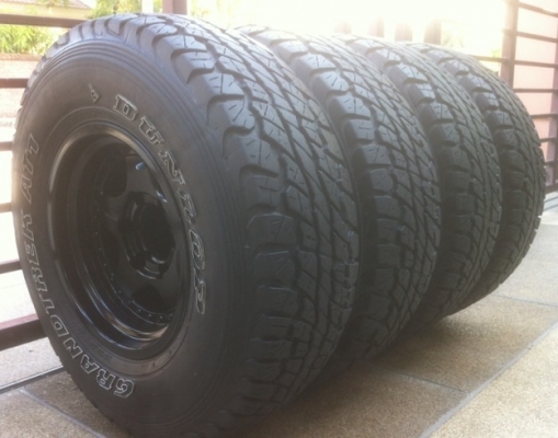 ล้อApache15 พร้อมยางDunlop31 ดอกเต็มๆ
