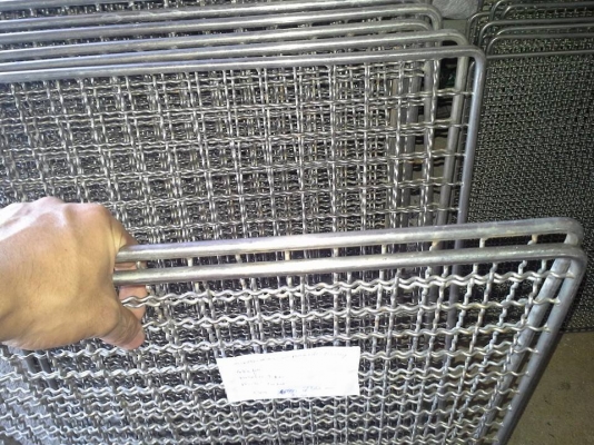 ถาดตะแกรงสเตนเลส ปิ้งย่างตาก