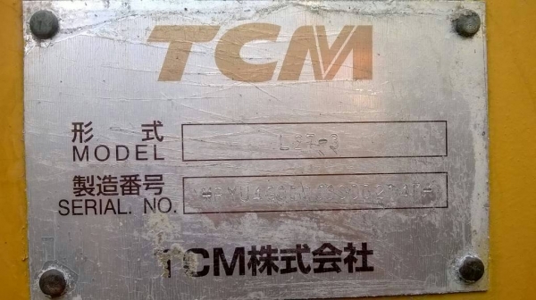 ขายรถตัก TCM L27-3