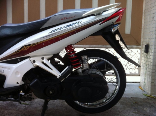 ขออนุญาติขาย Yamaha Nouvo Elegance 135 cc. สีขาวมุก โช๊คหลัง YSS ตัว TOP โอนฟรี ขออนุญาติขาย Yamaha Nouvo Elegance 135 cc. สีขาวมุก โช๊คหลัง YSS ตัว TOP โอนฟรี