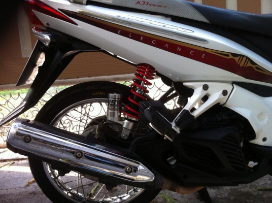 ขออนุญาติขาย Yamaha Nouvo Elegance 135 cc. สีขาวมุก โช๊คหลัง YSS ตัว TOP โอนฟรี ขออนุญาติขาย Yamaha Nouvo Elegance 135 cc. สีขาวมุก โช๊คหลัง YSS ตัว TOP โอนฟรี