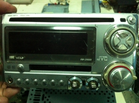 JVC KW-SH505-S 24Bit MP3 CD MD กราฟฟิกหน้าจอ ปรีเอ้า3ชุด AUX หน้าหลัง มือ2 ญี่ปุ่น