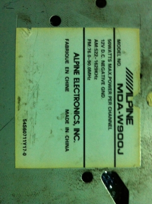 Alpine MDA-W900J MP3 CD MD 1ปรีเอ้า คุมกล่องCD มือ2 ญี่ปุ่น Alpine MDA-W900J MP3 CD MD 1ปรีเอ้า คุมกล่องCD มือ2 ญี่ปุ่น