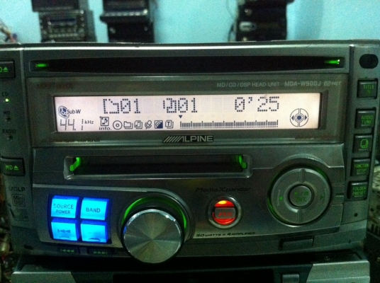 Alpine MDA-W900J MP3 CD MD 1ปรีเอ้า คุมกล่องCD มือ2 ญี่ปุ่น Alpine MDA-W900J MP3 CD MD 1ปรีเอ้า คุมกล่องCD มือ2 ญี่ปุ่น