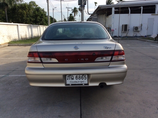 ขายรถนิสสัน เซฟิโร่ A32 ปี1999 เครื่อง VQ 2.0 ออโต้ ติดแก๊ส LPG ระบบหัวฉีด ตัวท็อป airbag/abs ระบบไฟฟ้าทั้งคัน เบาะหนัง ลายไม้ วิทยุCDเคนวูด แอร์ดิจิตอล ภายในสะอาด ตัวถังเดิมๆสีเงามีริ้วรอยเล็กน้อย แม็กเดิม รถขับดี ประหยัด นิ่มนวล พร้อมใช้ได้เลยครับ ประกั