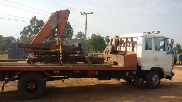 ลดราคาขาย ((49,000)) เครนเฮี๊ยบ 3ตัน ติดรถบรรทุก อุปกรณ์ครบ พร้อมใช้งาน