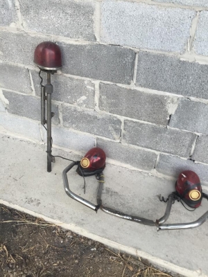 ไซเลนติดรถมอไซ 3ดวงพร้อมเสา