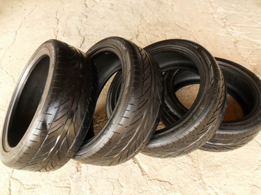 ยางขอบ17 Hankook 205-45-R17ลงพื้นปี13(4เส้น2,900บ)