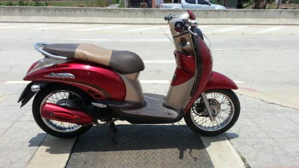 honda scoopy 110i สีแดง กท363 ปี53 เครื่องดี เอกสารครบ 19,000
