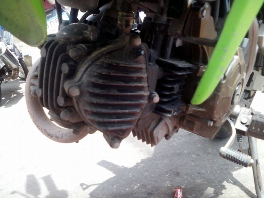 ขาย Kawasaki Ksr 110 ปี 54 สตาร์ทเท้า ไม่มีครัช เครื่องดี ชุดสีดี เล่มพร้อมโอน