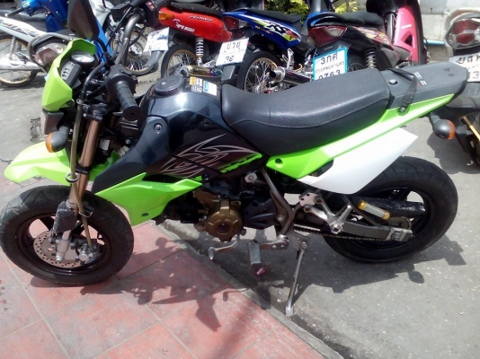 ขาย Kawasaki Ksr 110 ปี 54 สตาร์ทเท้า ไม่มีครัช เครื่องดี ชุดสีดี เล่มพร้อมโอน