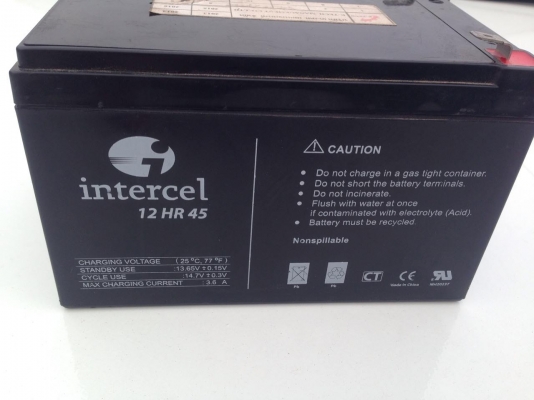ขาย แบตเตอรี่ 12V 12a intercel