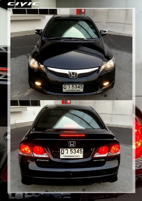 Civic FD ปี10 1.8ท็อปสุด ออโต้ สีดำ สวยจัด  สภาพป้ายแดงสุดๆ เครื่องเสียแต่งเกือบแสน