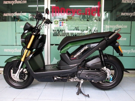 ZOOMER สีเขียว แบบทหาร ตัวท๊อป เบลกคอมบาย รถเดือน มิถุนายน ปี 57 ไมล์ 6 พันโล เครื่องเดิมๆ แถม 4 รายการ  38900